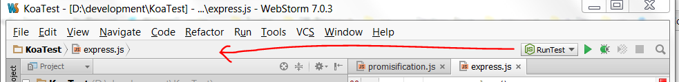 webstormRunBar.PNG